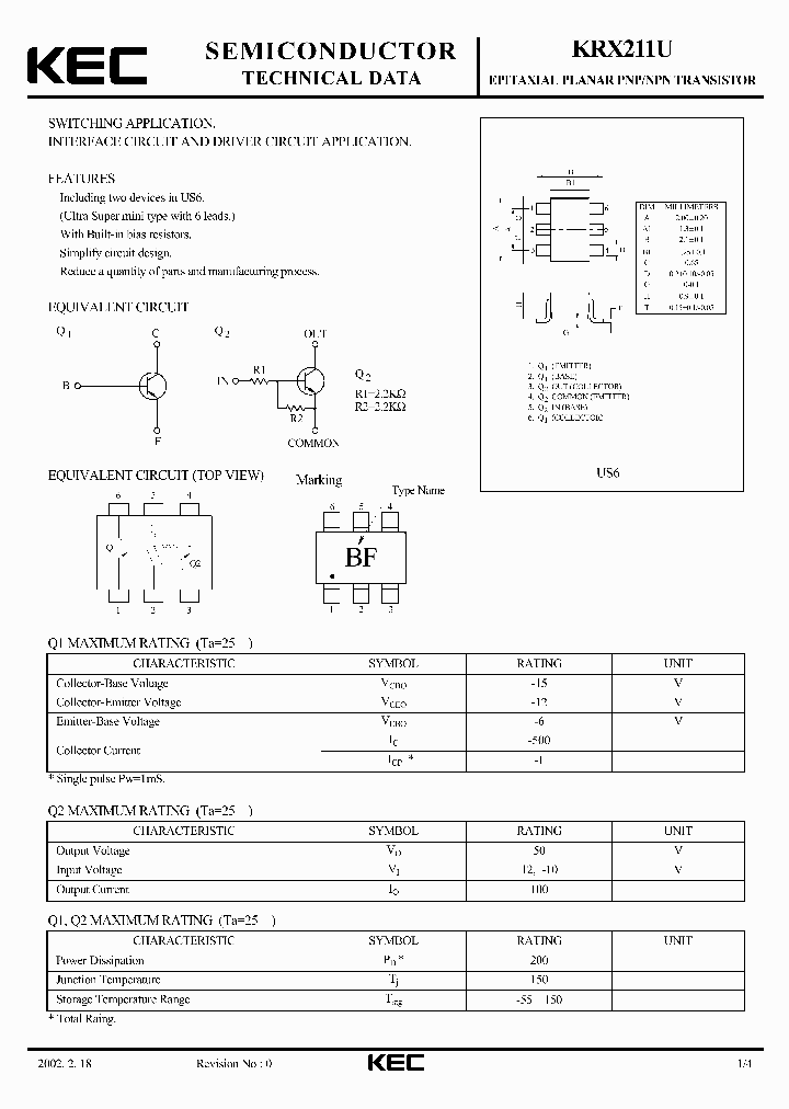 KRX211U_4303088.PDF Datasheet