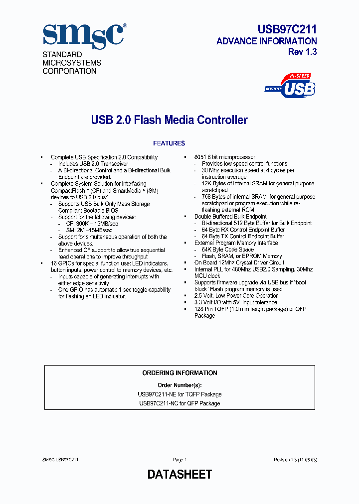USB97C211-NE_4304059.PDF Datasheet
