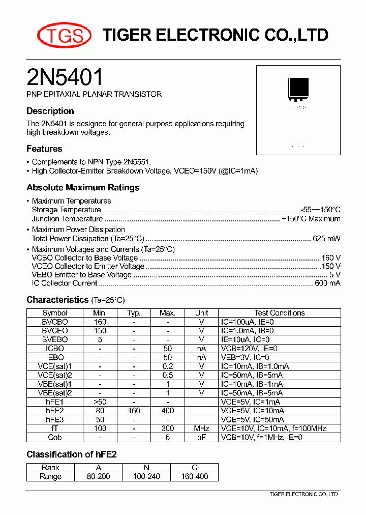 2N5401_4324669.PDF Datasheet