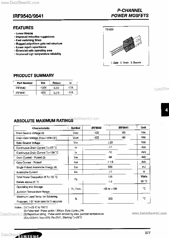 IRF9540_4344854.PDF Datasheet