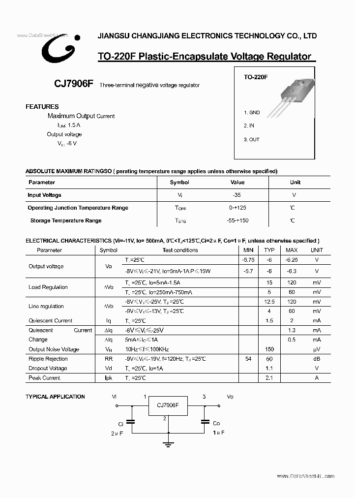 CJ7906F_4348132.PDF Datasheet