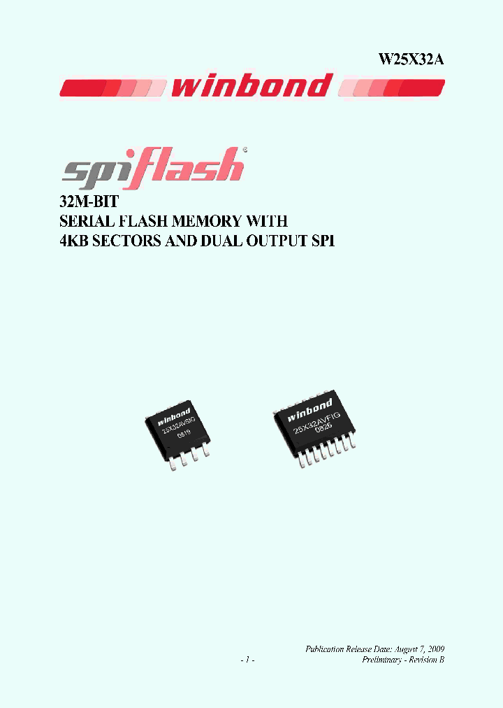 W25X32AVSFIG_4363908.PDF Datasheet