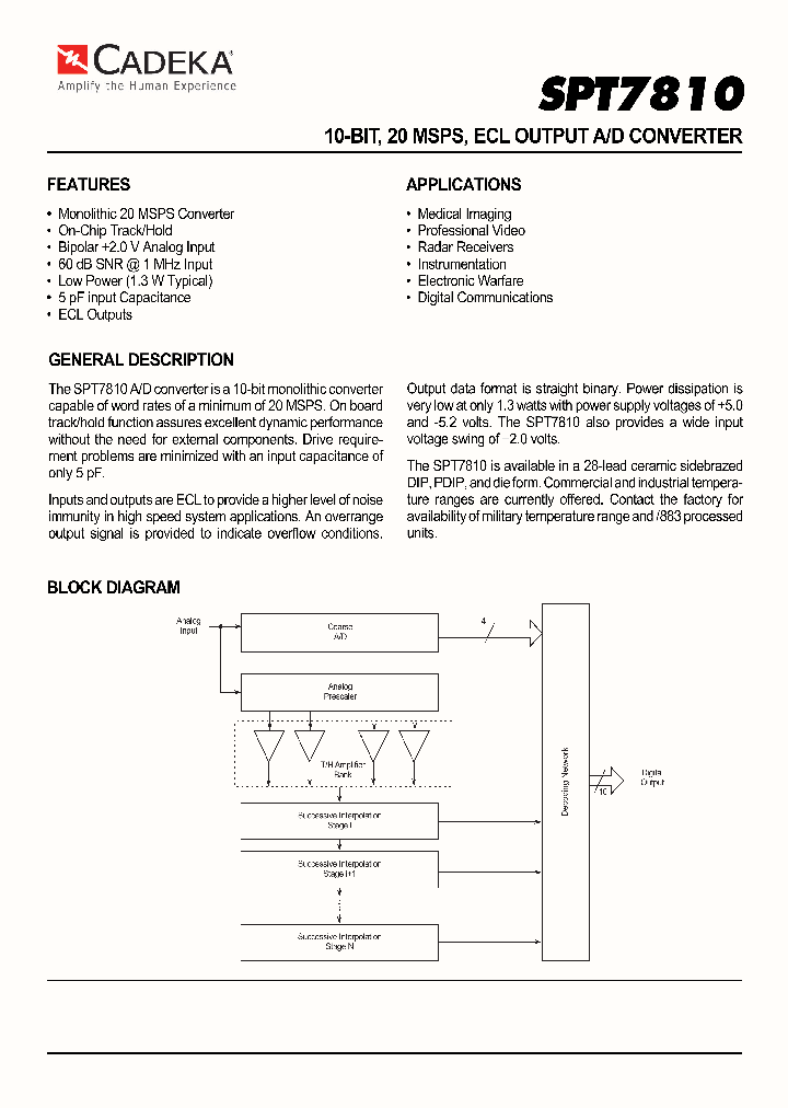 SPT7810_4364106.PDF Datasheet