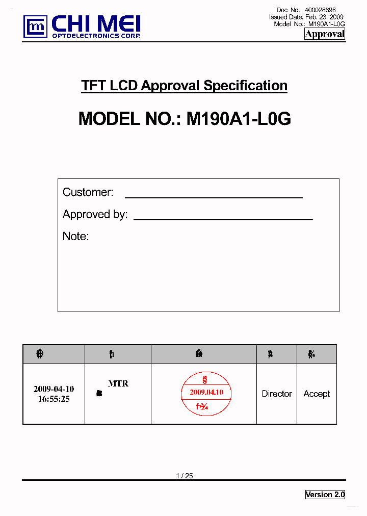 M190A1-L0G_4364392.PDF Datasheet