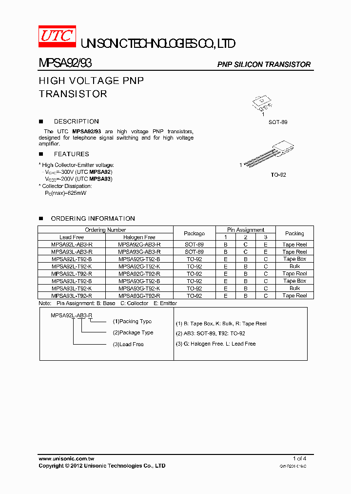 MPSA92L-AB3-R_4397489.PDF Datasheet