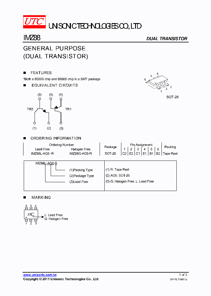 IMZ88G-AG6-R_4399970.PDF Datasheet