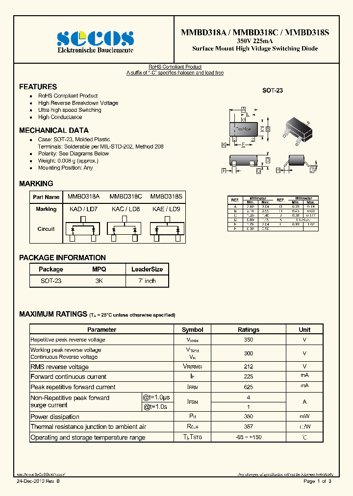 MMBD318S_4445339.PDF Datasheet