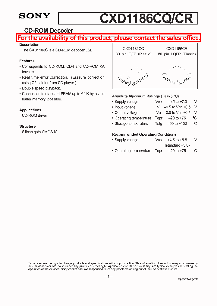 CXD1186CQCR_4455258.PDF Datasheet