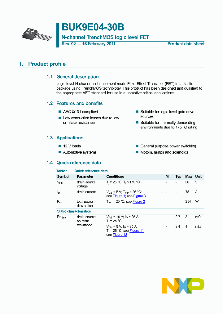 BUK9E04-30B_4489650.PDF Datasheet