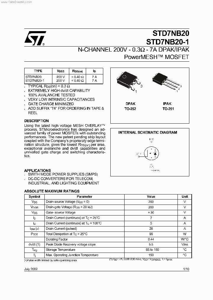 STD7NB20_4501562.PDF Datasheet