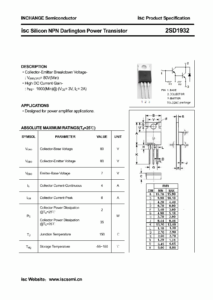 2SD1932_4505263.PDF Datasheet