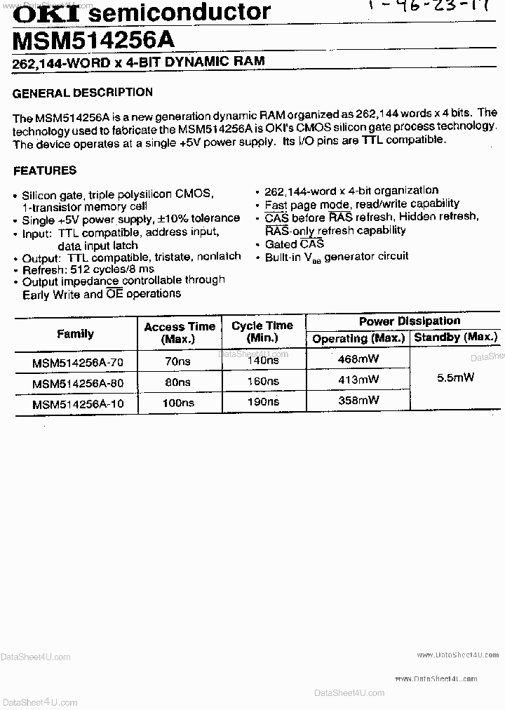 M514256A_4507637.PDF Datasheet