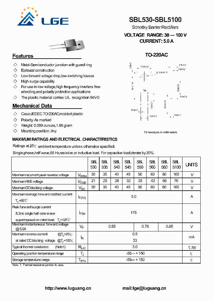 SBL5100_4516749.PDF Datasheet