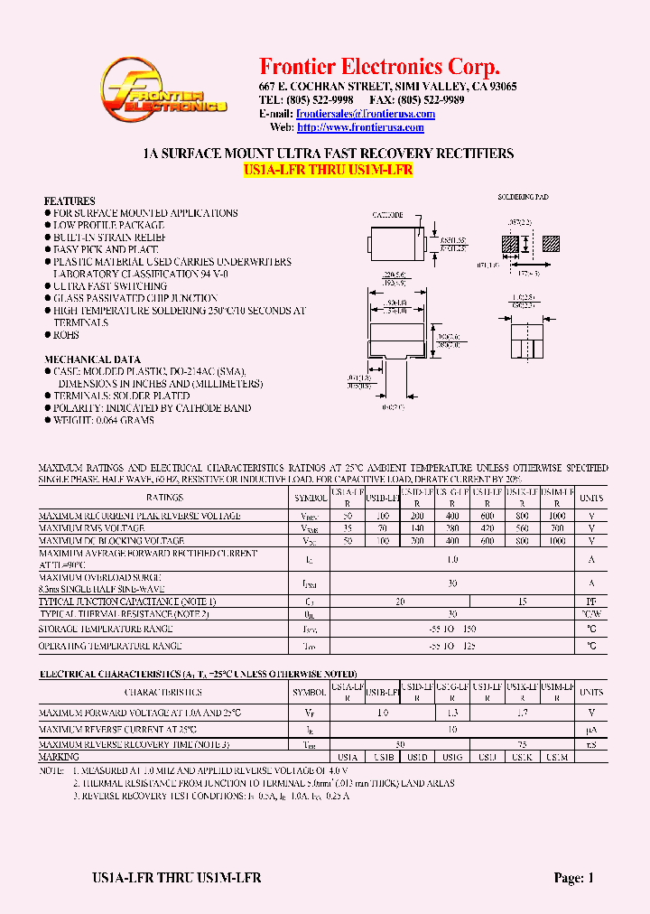 US1D-LFR_4523853.PDF Datasheet