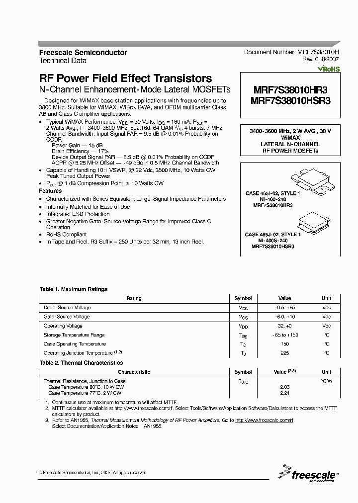 MRF7S38010HSR3_4541650.PDF Datasheet