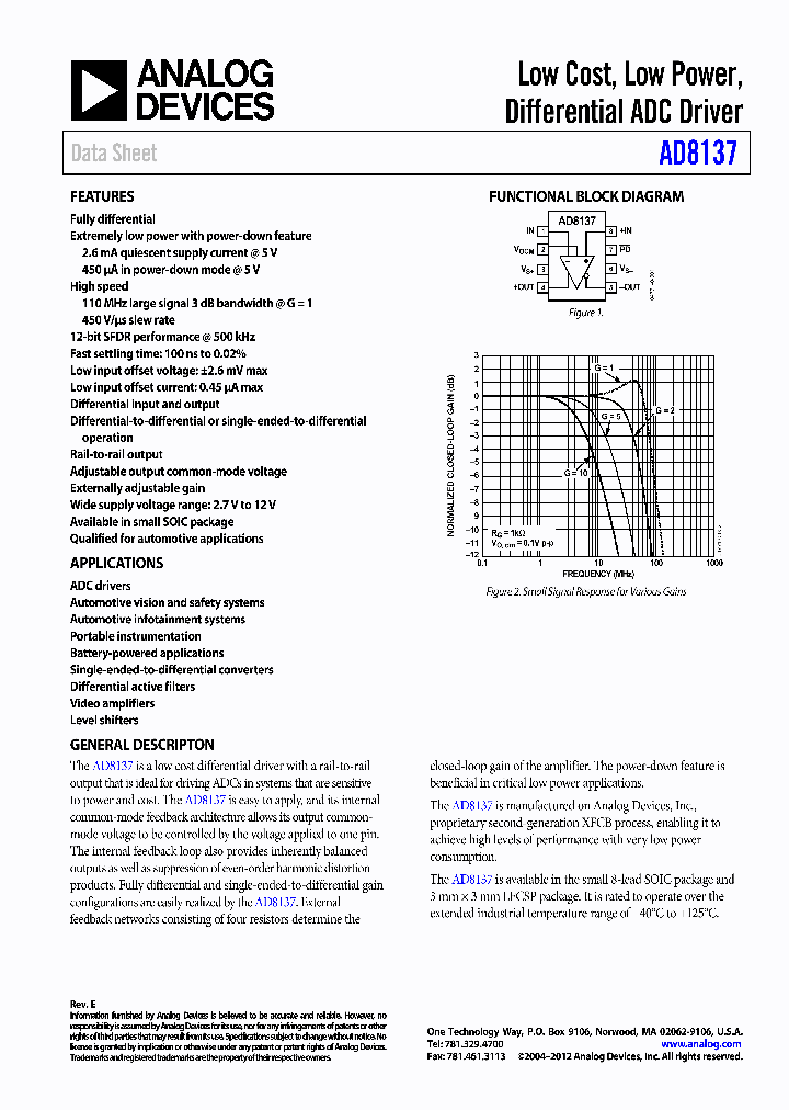AD8137WYCPZ-R7_4545784.PDF Datasheet