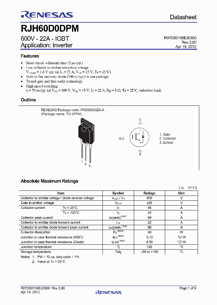 RJH60D0DPM_4548386.PDF Datasheet