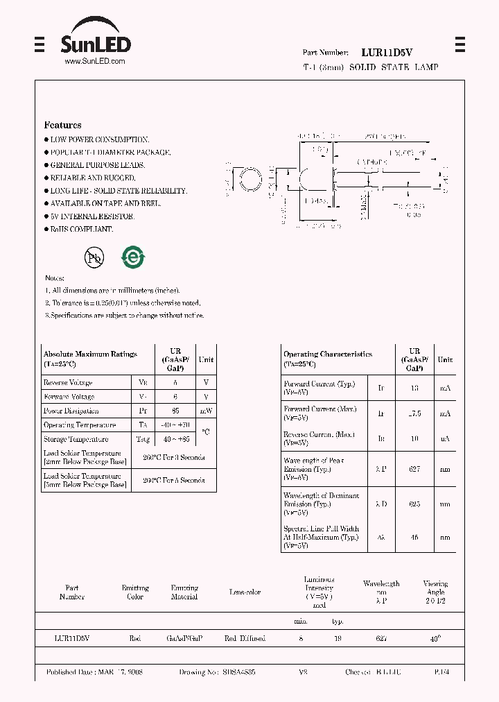 LUR11D5V_4563859.PDF Datasheet
