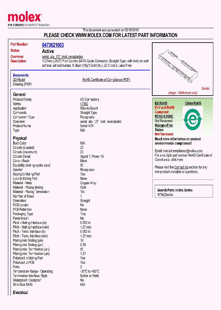 47362-1003_4563670.PDF Datasheet