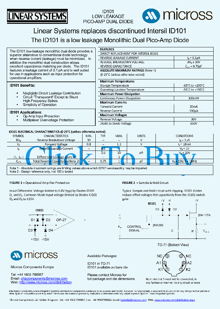 ID101TO-71_4565055.PDF Datasheet