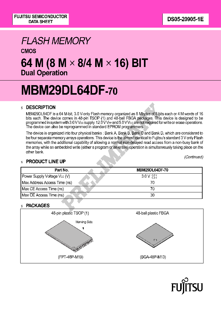 MBM29DL64DF-70_4569128.PDF Datasheet