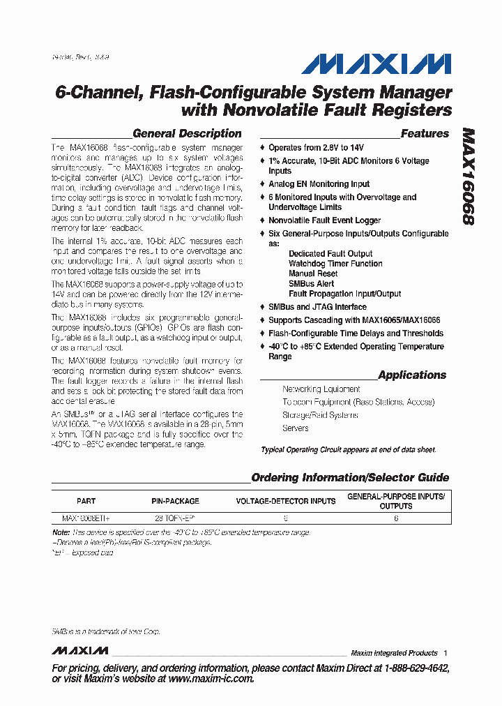 MAX16068ETI_4571263.PDF Datasheet