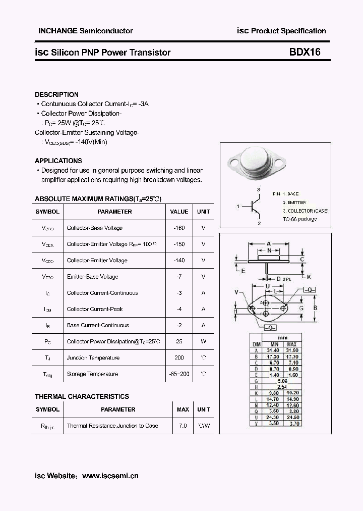 BDX16_4578231.PDF Datasheet