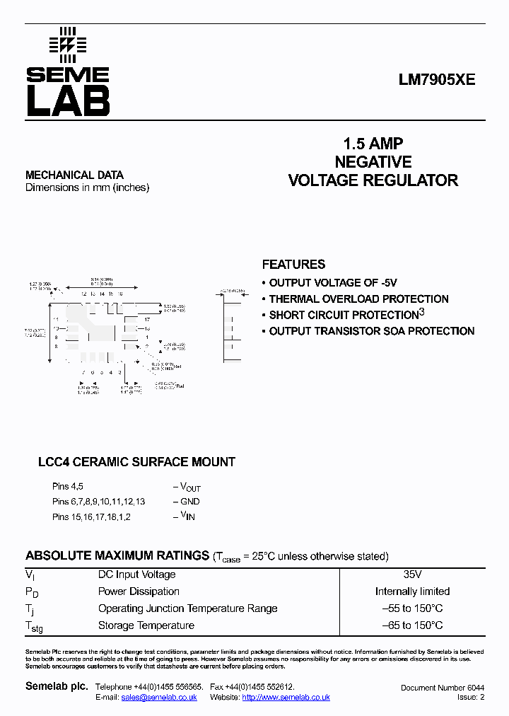 LM7905XE_4593097.PDF Datasheet