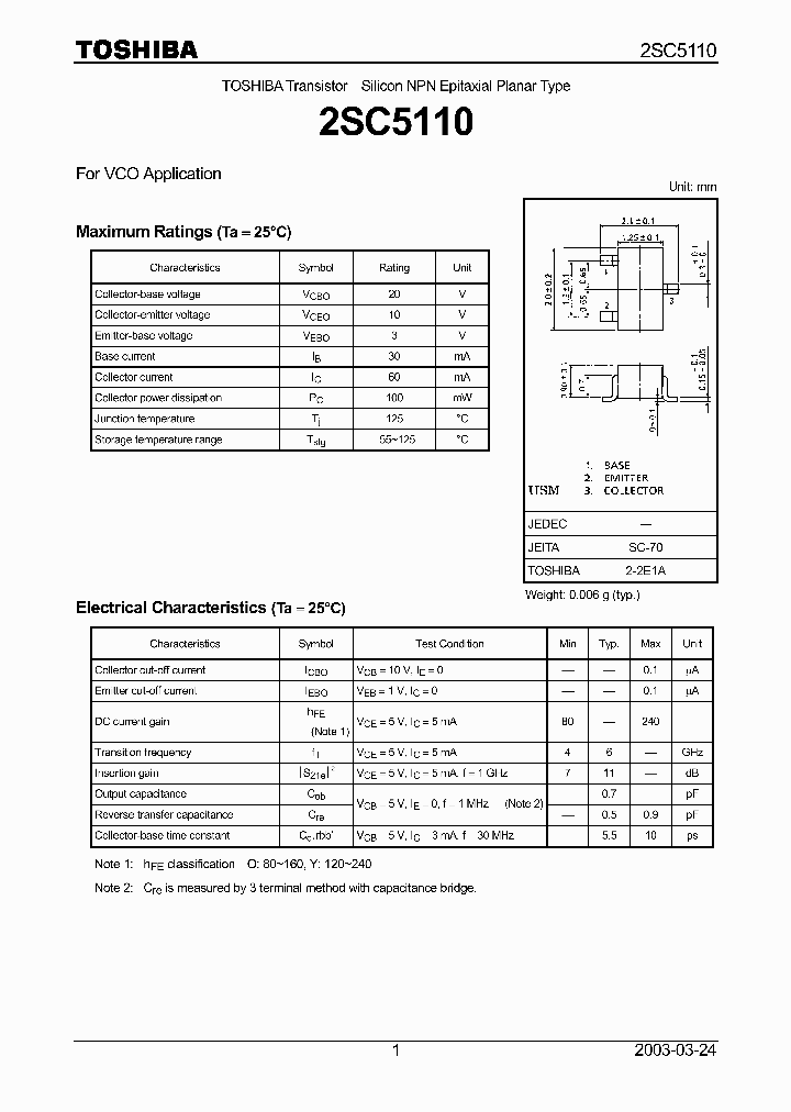 2SC5110_4613273.PDF Datasheet