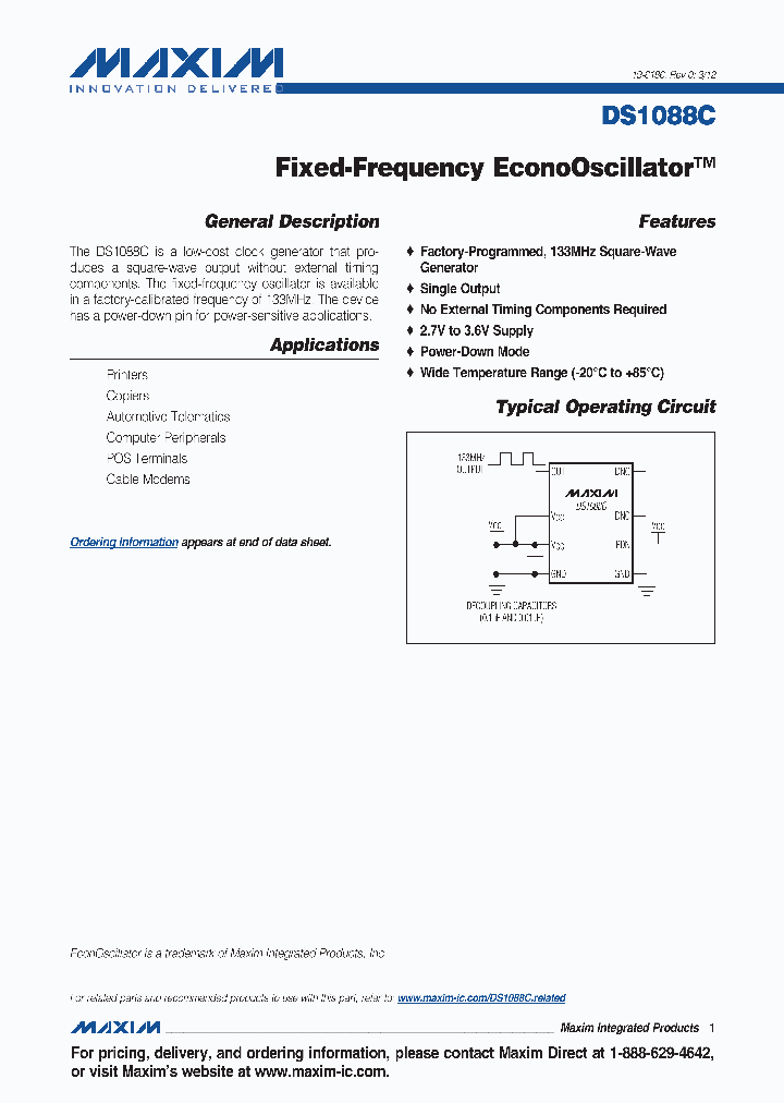 DS1088C_4635501.PDF Datasheet