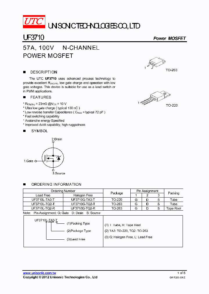 UF3710G-TA3-T_4652994.PDF Datasheet