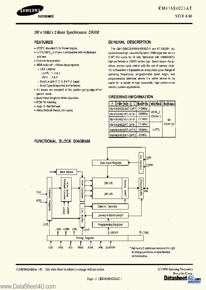 KM416S4021AT_4654274.PDF Datasheet