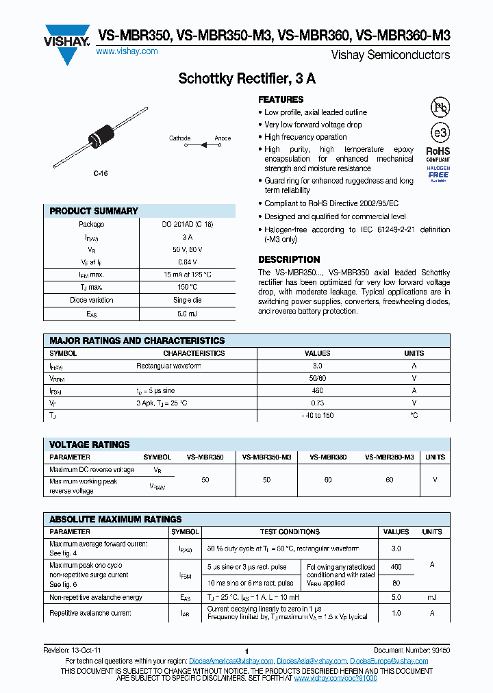 MBR350-M3_4654835.PDF Datasheet