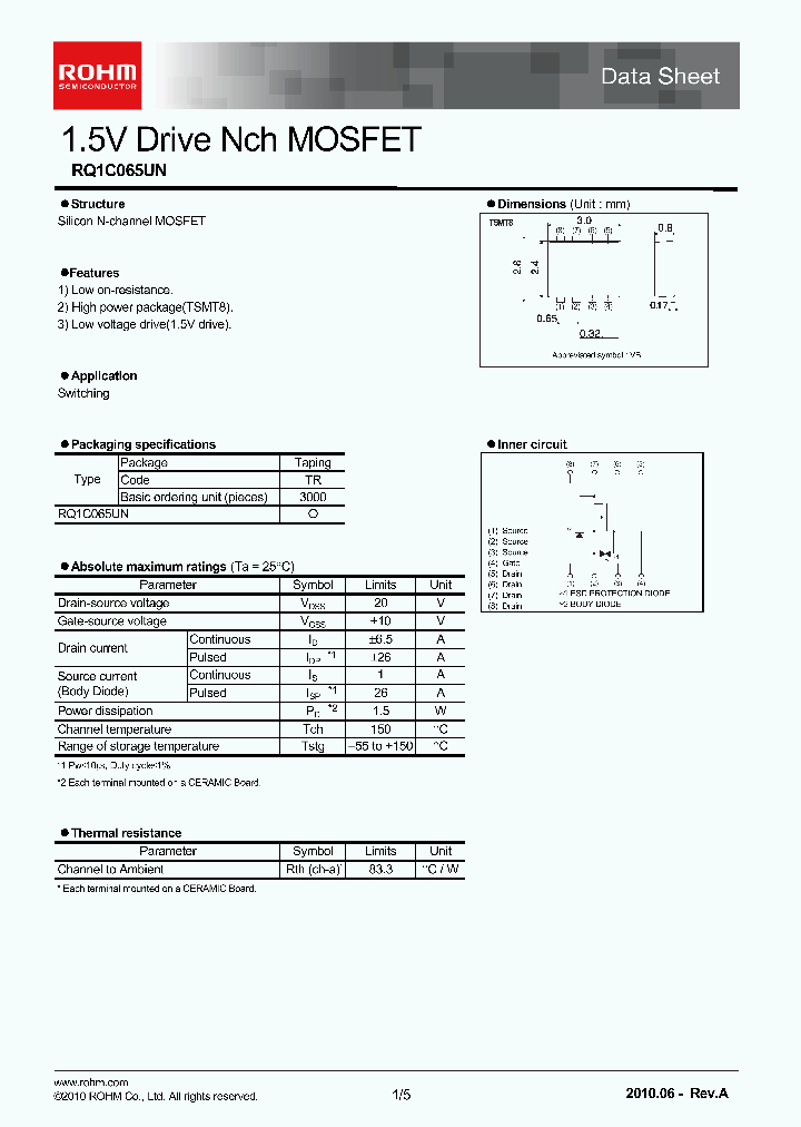 RQ1C065UN_4662399.PDF Datasheet