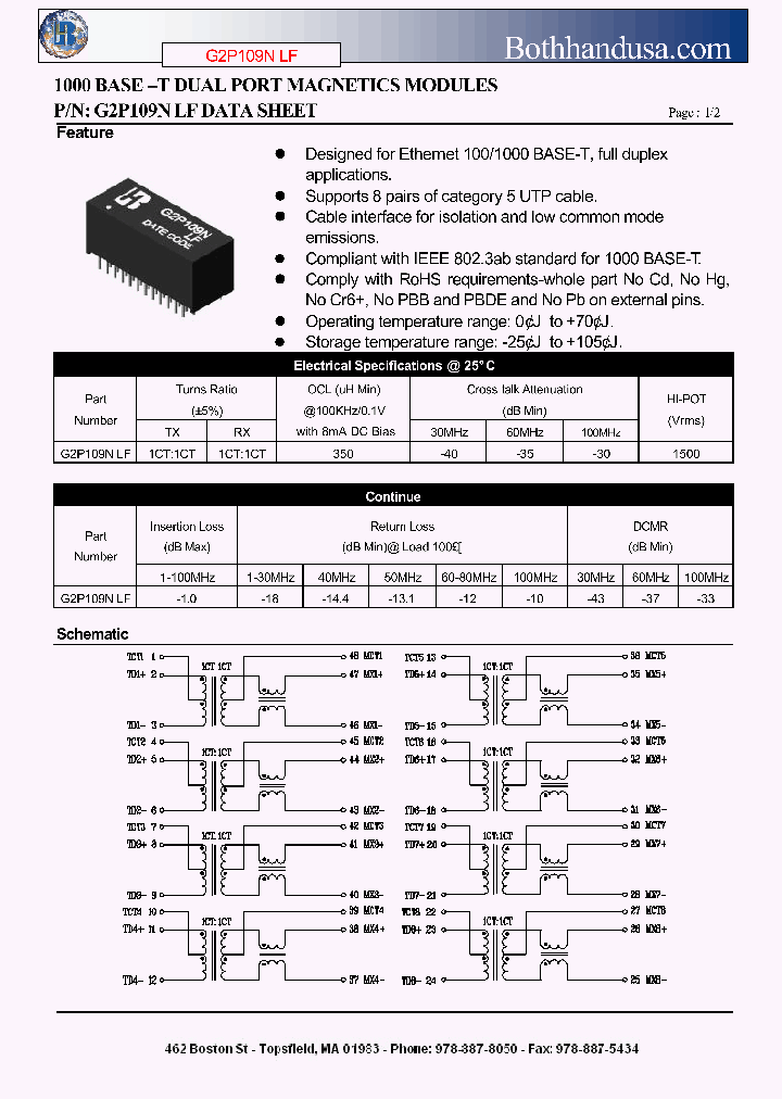 G2P109NLF_4692005.PDF Datasheet