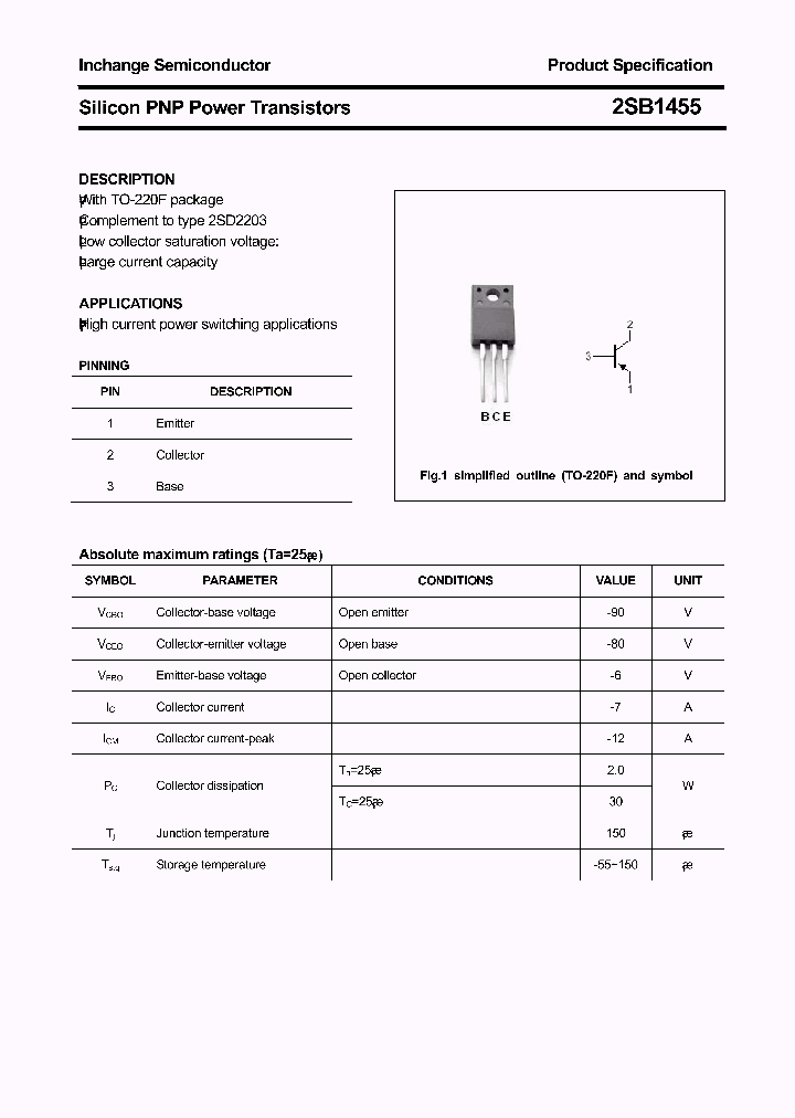 2SB1455_4710611.PDF Datasheet