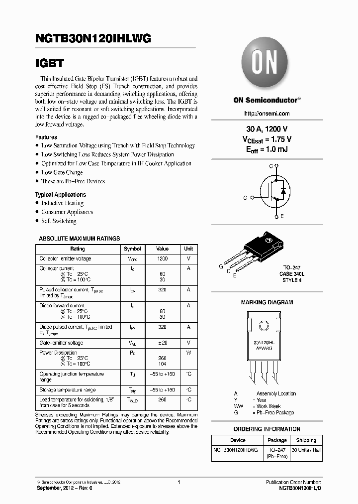 NGTB30N120IHLWG_4713512.PDF Datasheet