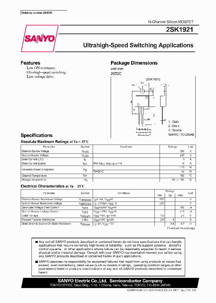 2SK1921_4714373.PDF Datasheet