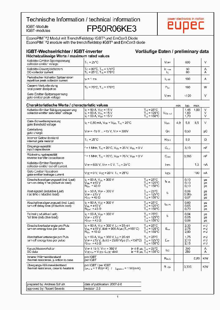 FP50R06KE3_4715354.PDF Datasheet