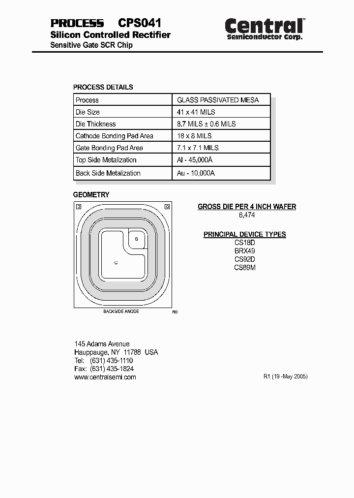 CPS041_4720799.PDF Datasheet