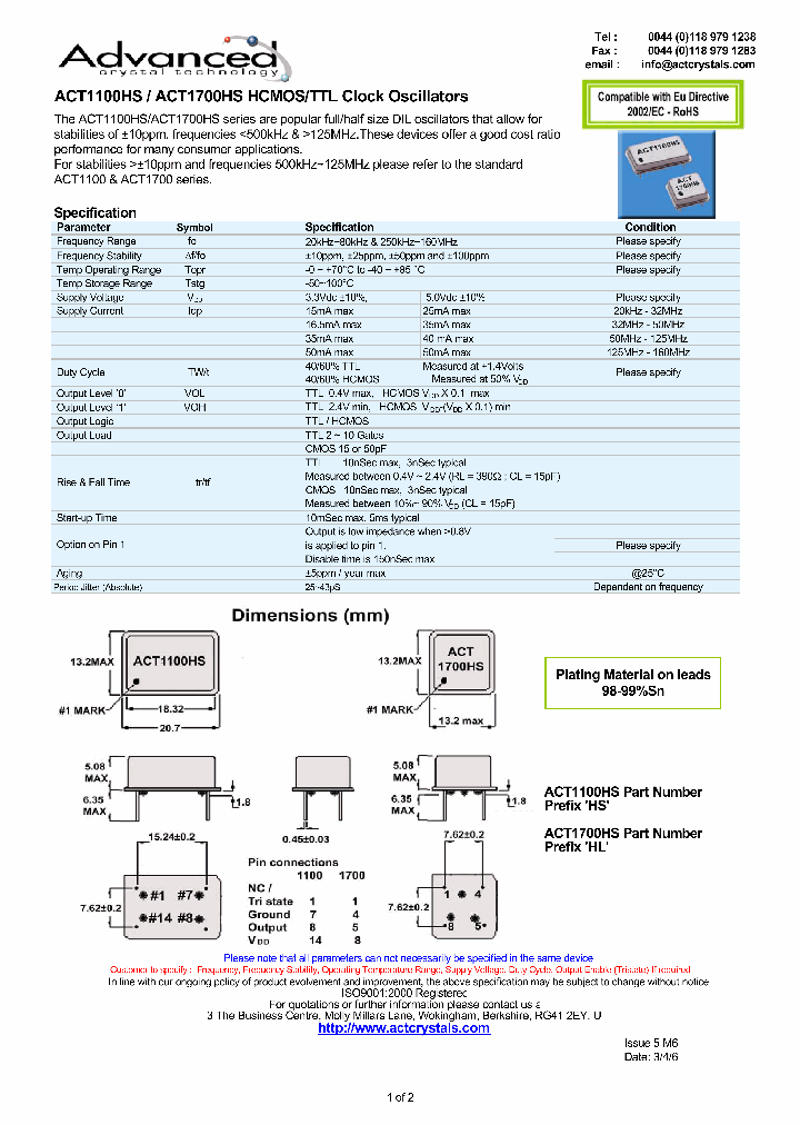 ACT1100HS_4728450.PDF Datasheet