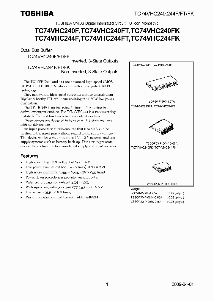 TC74VHC244FK12_4737188.PDF Datasheet