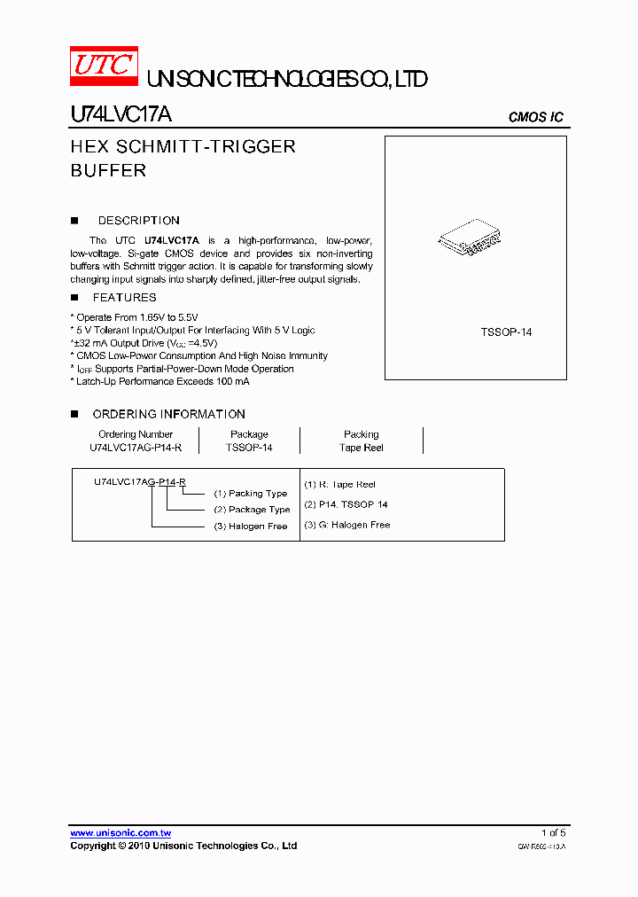 U74LVC17AG-P14-R_4747977.PDF Datasheet