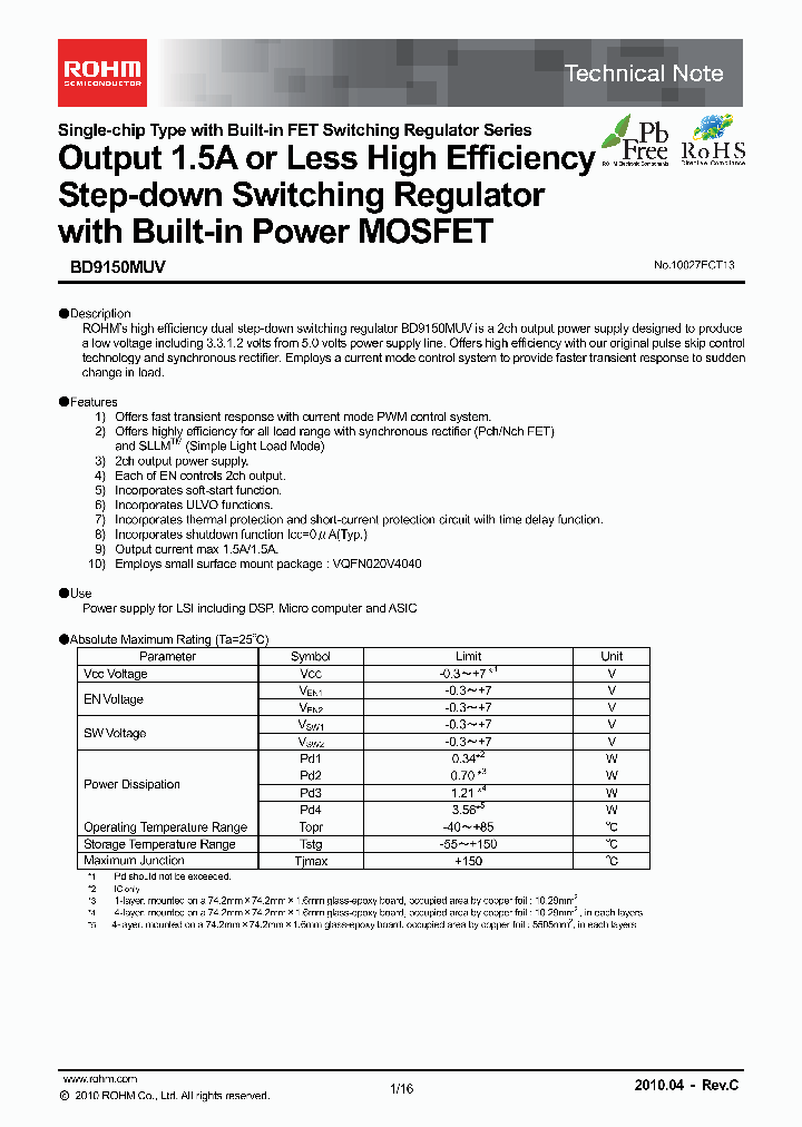 BD9150MUV10_4752765.PDF Datasheet