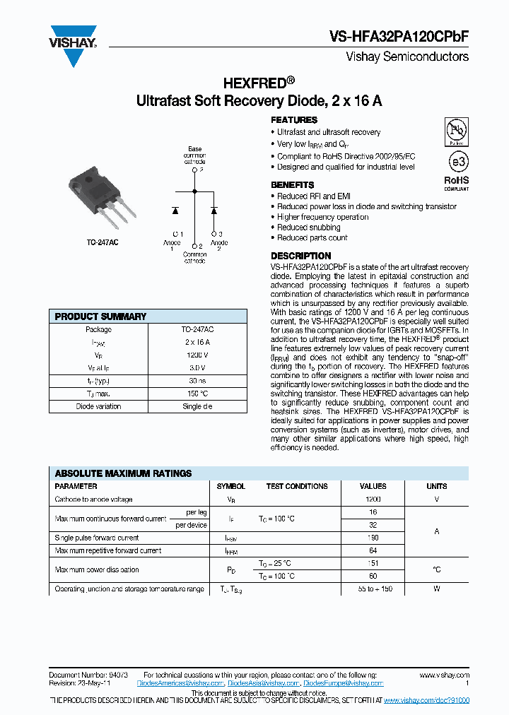 HFA32PA120CPBF_4766688.PDF Datasheet