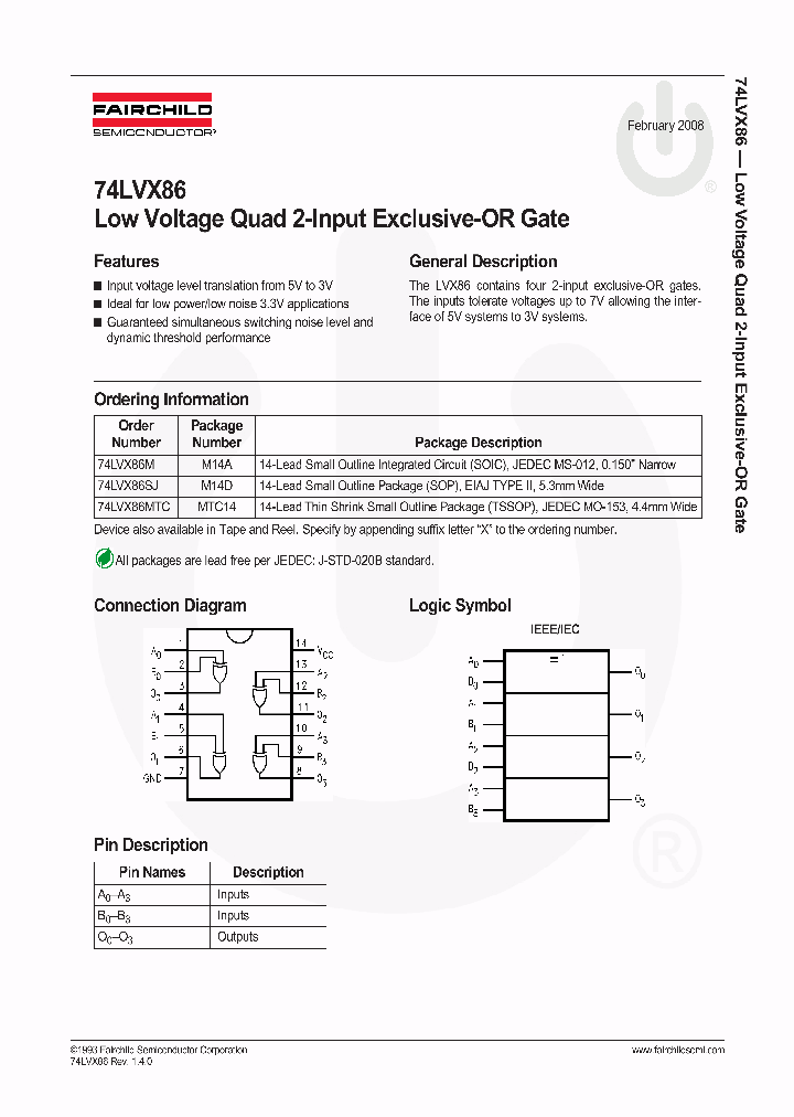 74LVX86SJ08_4771011.PDF Datasheet