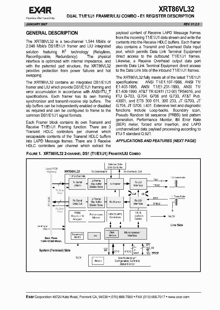 XRT86VL3207_4773891.PDF Datasheet