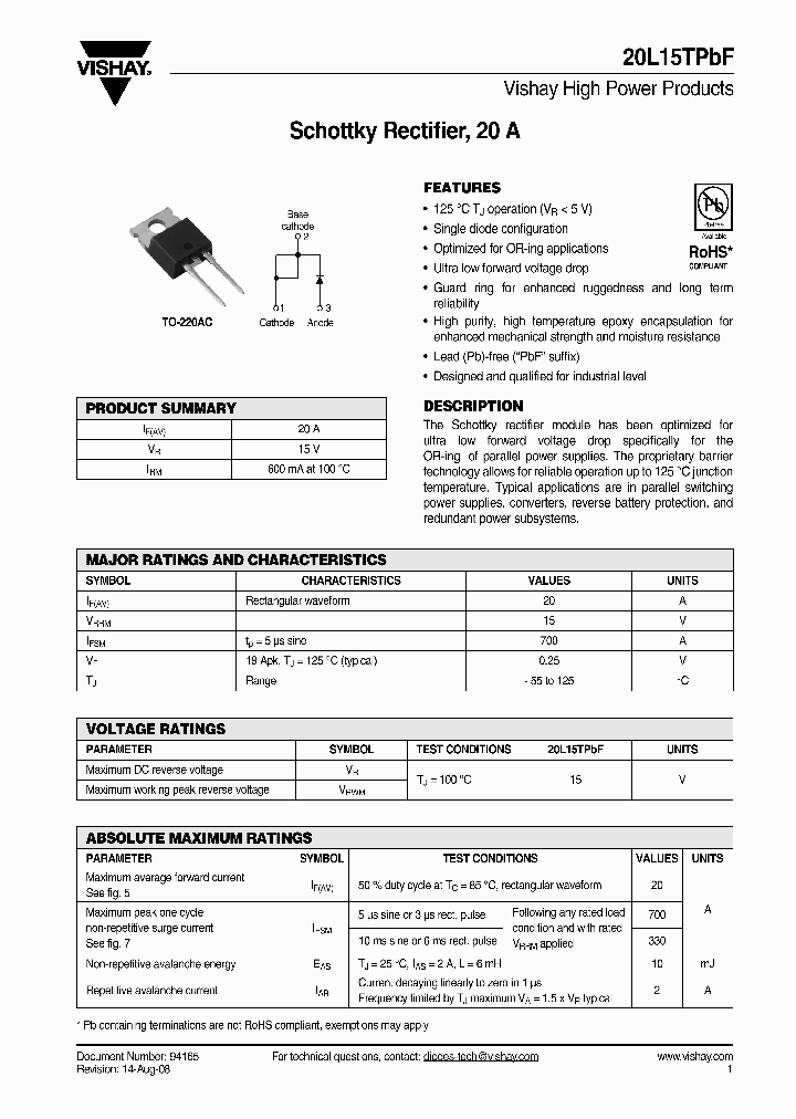 20L15TPBF_4782839.PDF Datasheet