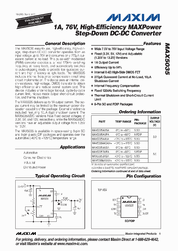 MAX5035BASV_4786924.PDF Datasheet