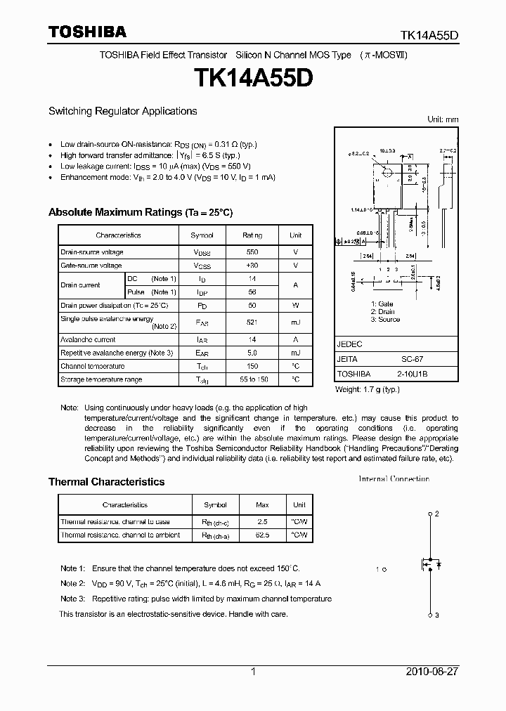 TK14A55D_4795234.PDF Datasheet